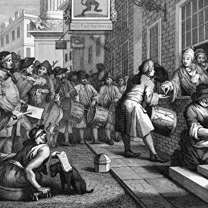 Industrious prentice marries his masters daughter, by William Hogarth