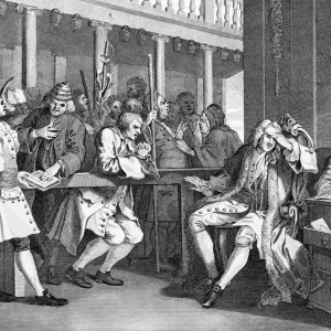 Industry and Idleness scene, by William Hogarth Industry and Idleness scene, by William Hogarth