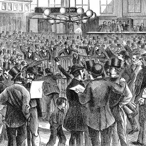 1873 New York Stock Exchange Print 1873 New York Stock Exchange Print