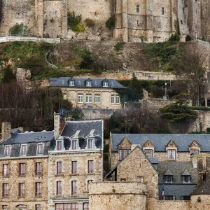 Interior of Mont Saint-Michel, Normandy, France