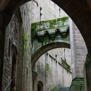 Interior of Mont Saint-Michel, Normandy, France