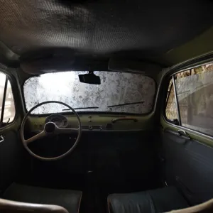 Interior of an old car