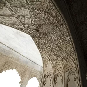 Interiors detail of Khas Mahal, Agra Fort, Agra, Uttar Pradesh, India