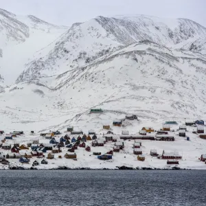 Inuit settlement of Ittoqqortoormiit - Greenland