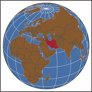 Iran locator map