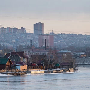 Irkutsk city and Irkut river