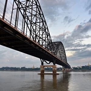Irrawaddy bridge Myanmar Asia