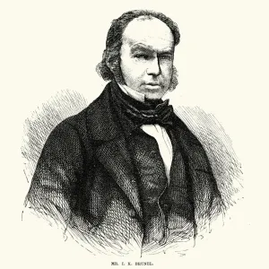 Isambard Kingdom Brunel Portrait Print Isambard Kingdom Brunel Portrait Print