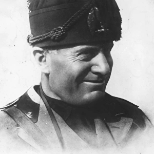 Italian dictator Benito Mussolini Portrait 1930
