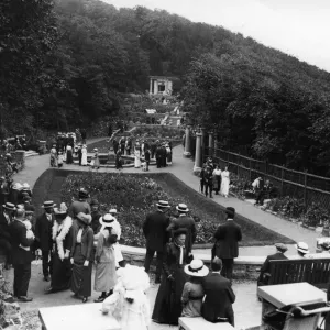 Italian Gardens Print, Scarborough circa 1900 Italian Gardens Print, Scarborough circa 1900