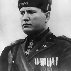 Italian Prime Minister Benito Mussolini