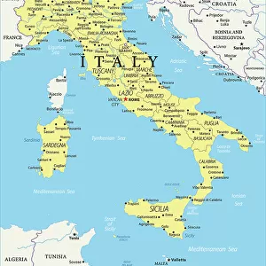 Italy Reference Map