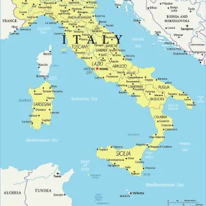 Italy Reference Map