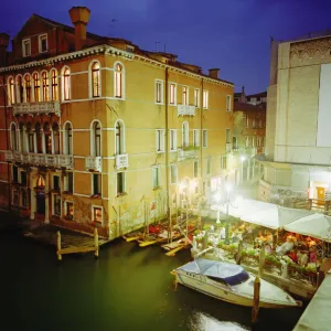 Italy Grand Canal Nighttime Print Italy Grand Canal Nighttime Print