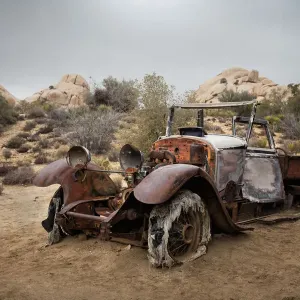 Mojave Desert Ford Pickup Truck Print