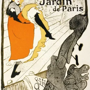 Jane Avril at the Jardin de Paris Print Jane Avril at the Jardin de Paris Print