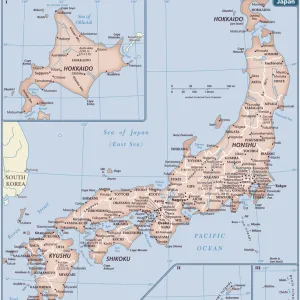 Japan country map