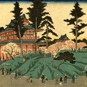 Japanese Woodblock City Scene Print by Hiroshige