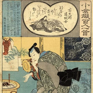 Japanese Woodblock Kuniyoshi, Print Kabuki Actor