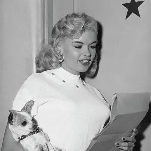 Jayne Mansfield with her Chihuahua