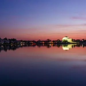 The Jefferson Memorial in Cherry Blossom Season The Jefferson Memorial in Cherry Blossom Season
