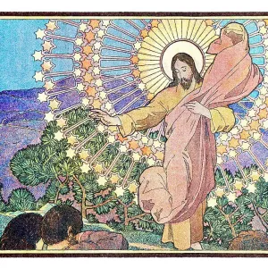 Jesus Christ speaking to his disciple blessing them 1899 Jesus Christ speaking to his disciple blessing them 1899