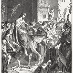 Jesus Triumphal Entry into Jerusalem (John 12), published in 1886