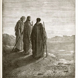 Jesus on the Way to Emmaus Engraving