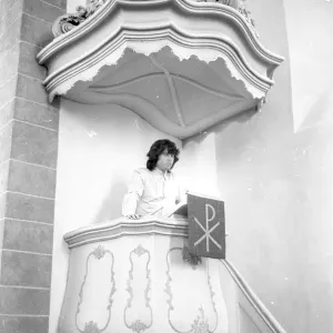 Jim Morrison Of The Doors Visits A Church In Germany Jim Morrison Of The Doors Visits A Church In Germany