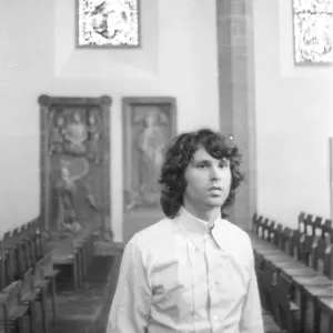 Jim Morrison Of The Doors Visits A Church In Germany Jim Morrison Of The Doors Visits A Church In Germany