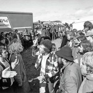 Jimi Hendrix Arrives At His Last Concert
