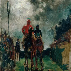 The Jockeys, 1882. Artist: Toulouse-Lautrec, Henri, de (1864-1901) The Jockeys, 1882. Artist: Toulouse-Lautrec, Henri, de (1864-1901)