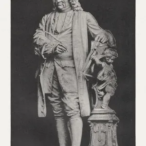 Johann Sebastian Bach, German composer (1685-1750), raster print, published 1885 Johann Sebastian Bach, German composer (1685-1750), raster print, published 1885