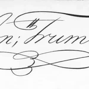 Jonathan Trumbull Signature Print Jonathan Trumbull Signature Print