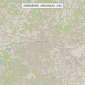 Jonesboro Arkansas US City Street Map