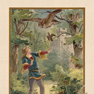 Jorinde and Joringel, by the Brothers Grimm, chromolithograph, published 1898