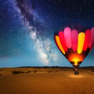 Death Valley Hot Air Balloon Print Death Valley Hot Air Balloon Print