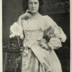 Julia Marlowe an English-born American actress, known for her interpretations of William Shakespeare's plays, 1890s