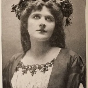 Julie Opp an American stage actress, as Hymen in As You Like It, Victorian theatre, 1890s, 19th Century