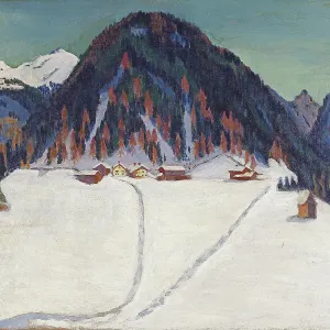 The Junkerboden under Snow, ca 1936-1938. Artist: Kirchner, Ernst Ludwig (1880-1938) The Junkerboden under Snow, ca 1936-1938. Artist: Kirchner, Ernst Ludwig (1880-1938)