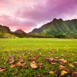 Jurassic Sunset Kualoa Ranch Print Jurassic Sunset Kualoa Ranch Print