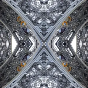 Eiffel Tower Kaleidoscope Print Eiffel Tower Kaleidoscope Print