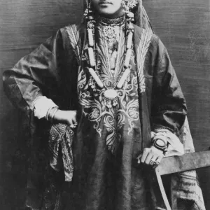 Kashmiri Girl Print, circa 1900 Kashmiri Girl Print, circa 1900