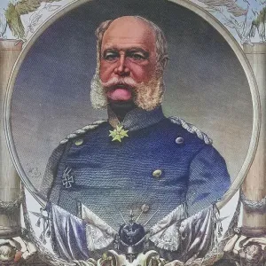 King William I, illustrated war chronicle 1870-1871, German-French campaign, Germany, France King William I, illustrated war chronicle 1870-1871, German-French campaign, Germany, France