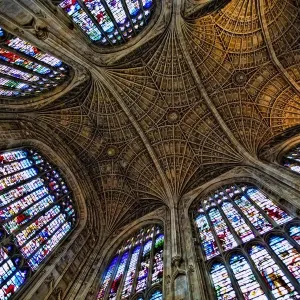 La chapelle du Collège des Rois, à Cambridge. La chapelle du Collège des Rois, à Cambridge.