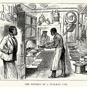 Kitchen of a Pullman Car, 19th Century