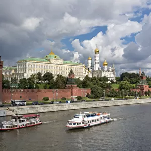 The Kremlin and Moscva River in Moscow, Russia