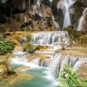 Upper Section Kuang Si Falls Print Upper Section Kuang Si Falls Print