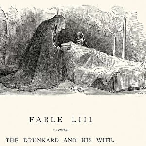 La Fontaines Fables - The Drunkard and his Wife