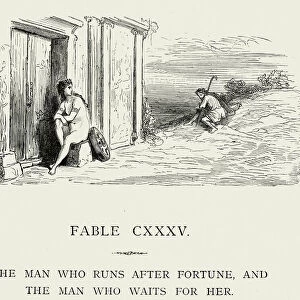 La Fontaines Fables - The man who runs after fortune